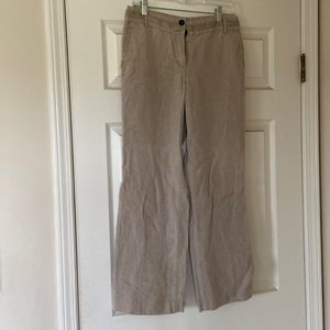 MNG - MANGO beige linen Pants